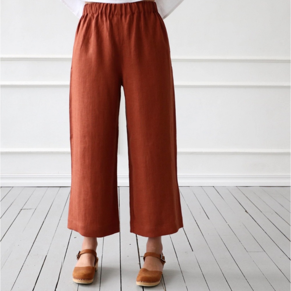 Roxy Women's Wide Leg Pants in Rust